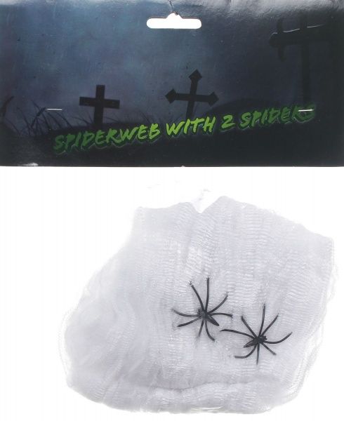 Декорація до свята хеллоуін паутина с 2 павучками