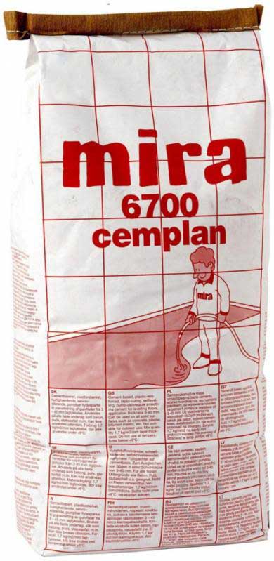 Самовыравнивающийся пол Mira 6700 cemplan 25 кг