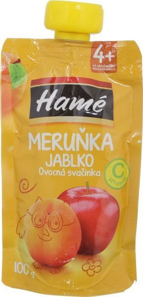 Пюре Hame Яблуко-абрикос пауч 100 г 