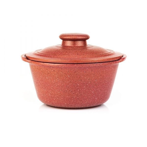 Кастрюля керамическая 1,2 л гранит сливовый V101