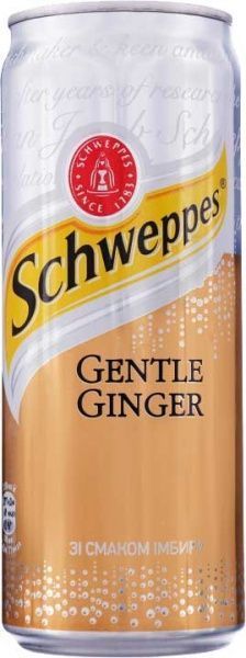 Безалкогольный напиток Schweppes Gentle Ginger 0,33 л (5449000025678) 