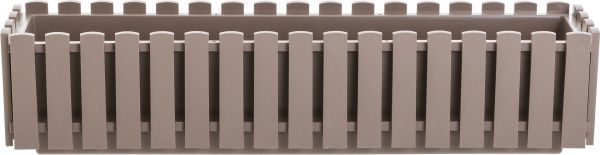 Ящик балконний Plastkon Fency прямокутний 10,5л коричневий 