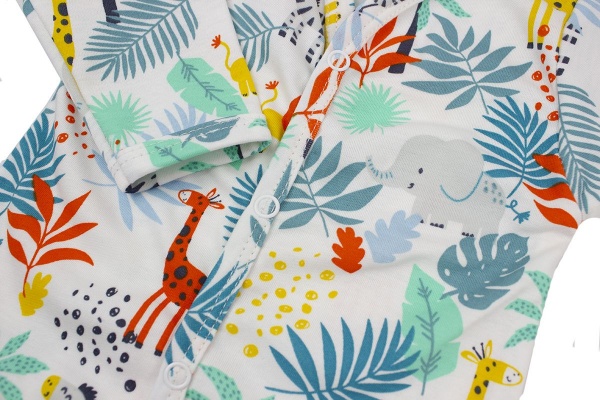 Комбинезон для мальчика Bambinelli Зверушки р.56 белый с рисунком 