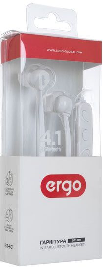 Гарнітура Ergo BT-801 white 
