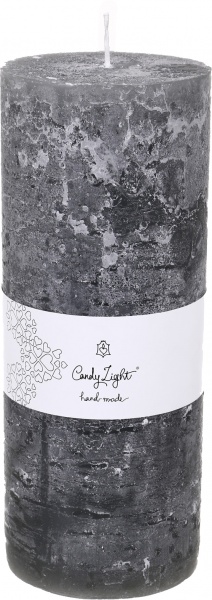 Свеча С10 10х25 см сине-серый Candy Light