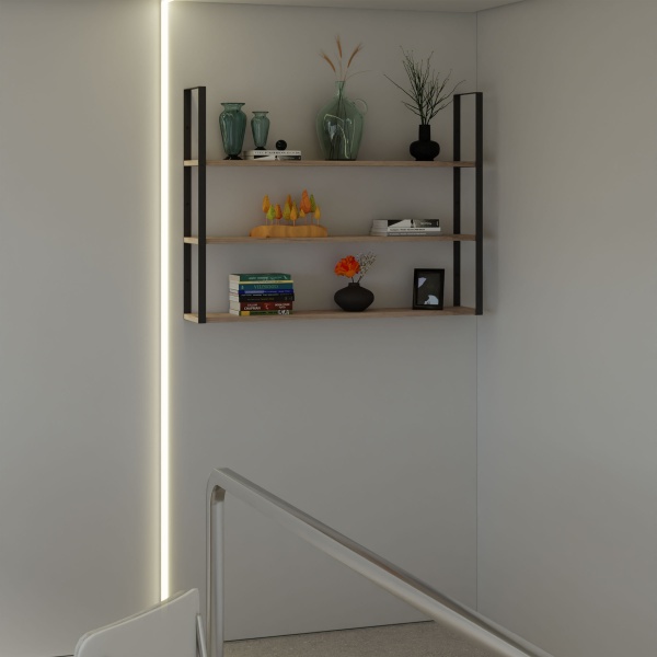 Кронштейн для полок Valore Прямоугольник тройной Loft SB-TR-21