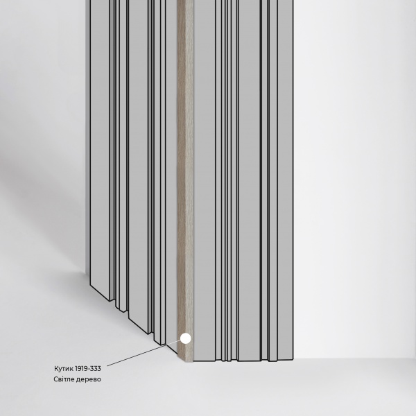 Уголок MARCO decor 1919-333 светлое дерево 19х19х2900 мм