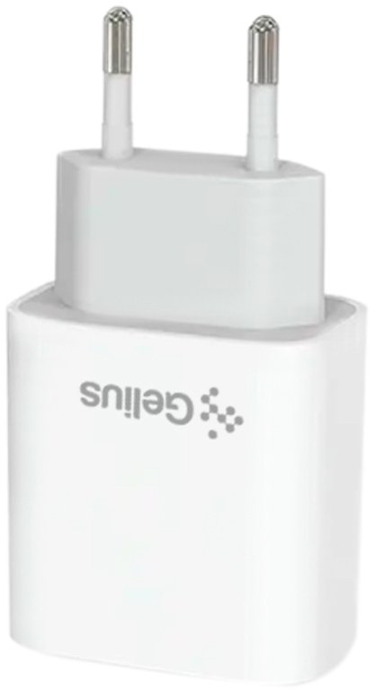 Сетевое зарядное устройство Gelius Merge GP-HC060 GAN USB+Type-C Белый