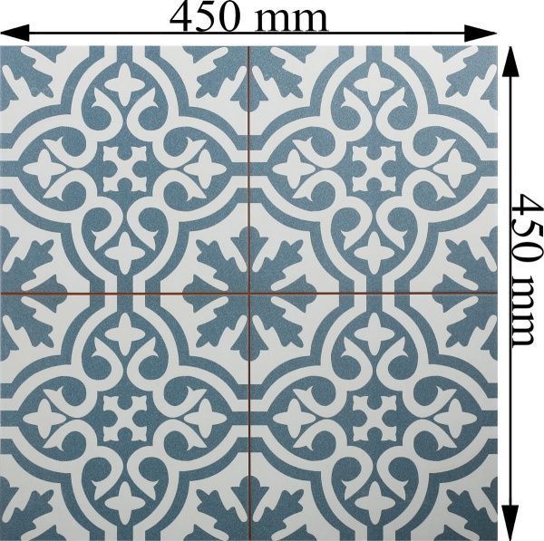 Плитка PERONDA Berkeley Slate blue 45x45 