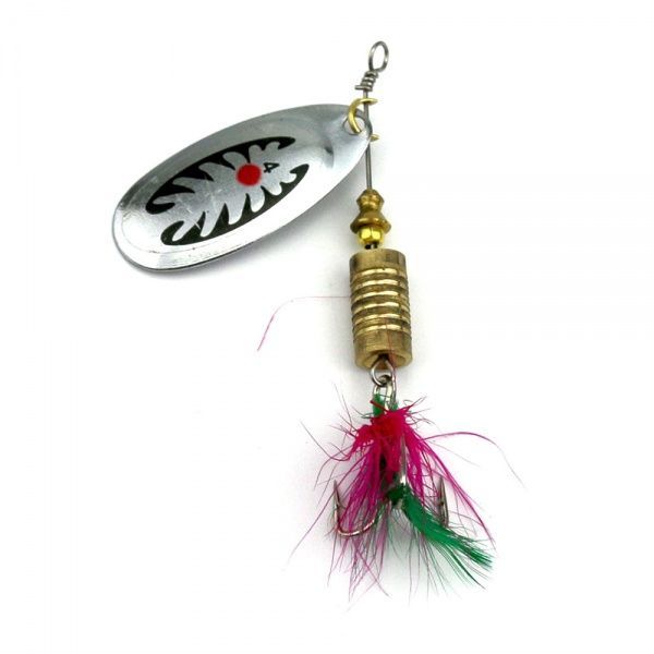 Блесна 10 г вращающаяся Вееtle SP052 7,5 см серебро/серебро