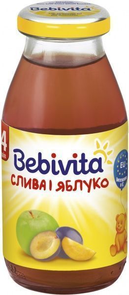 Фруктовий напій Bebivita Яблуко та слива 200 мл