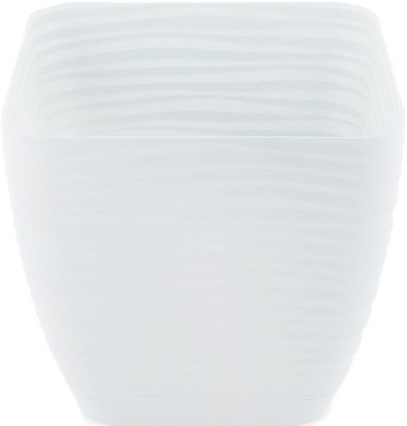Вазон пластиковый Form Plastic Сахара мини Квадро-17 квадратный 3л белый 