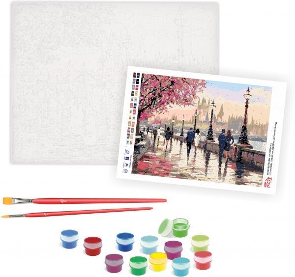 Картина по номерам Прогулка набережной 35х45 см Rosa Start 