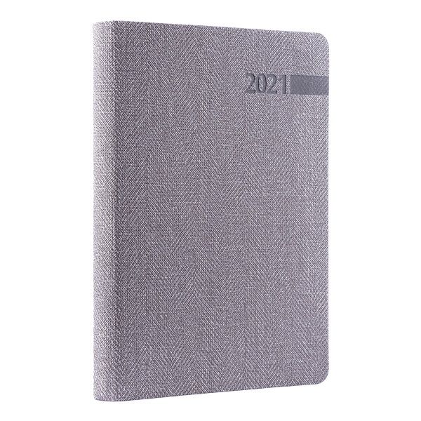 Щоденник А5 Boss 2021 сірий Leo Planner