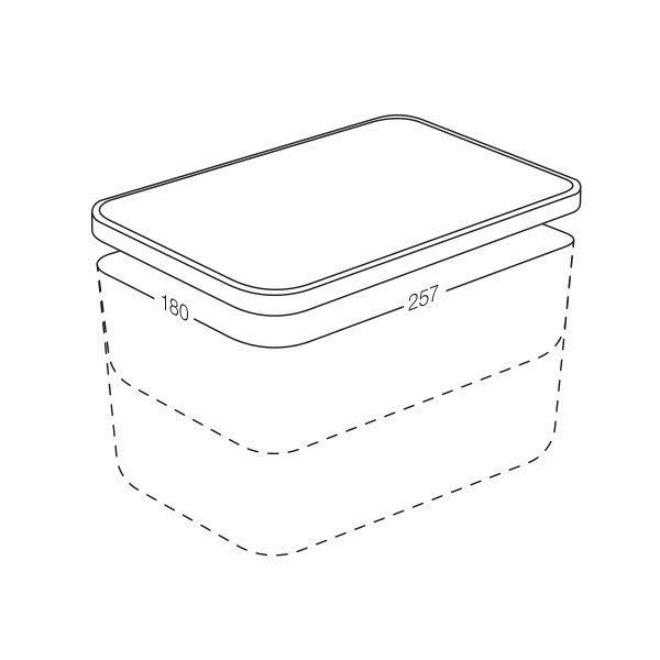 Кришка для ящика MVM FH-15 MATT WHITE 257x180 мм