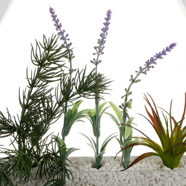 Декор настінний Nature шестикутний 34,5x30 см білий 