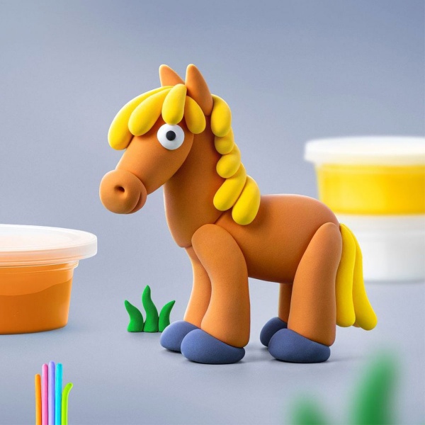 Набір для ліплення Lipaka Поросятко, конячка, кролик 60023-UA01