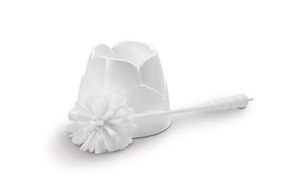 Йоржик для унітаза VOLVER Lotus білий 20701