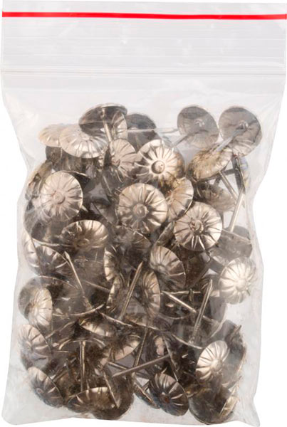 Гвозди декоративные 100шт никель