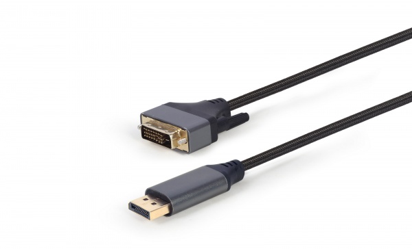 Кабель Cablexpert CC-DPM-DVIM-4K-6 DisplayPort на DVI 24 +1, 4K 1,8 м (CC-DPM-DVIM-4K-6) 