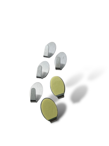 Гачок PRC самоклейкий FLOCK набір 6 шт для меблів та ванної кімнати