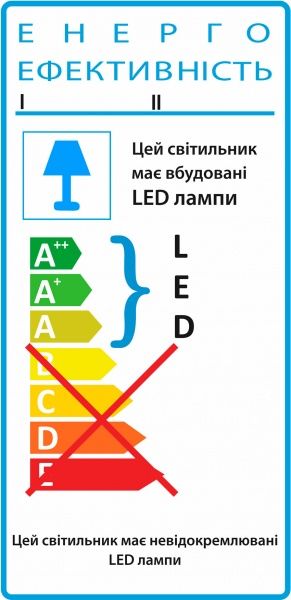 Світильник стельовий Декора НББ 32210 2D LED 24 Вт горіх 