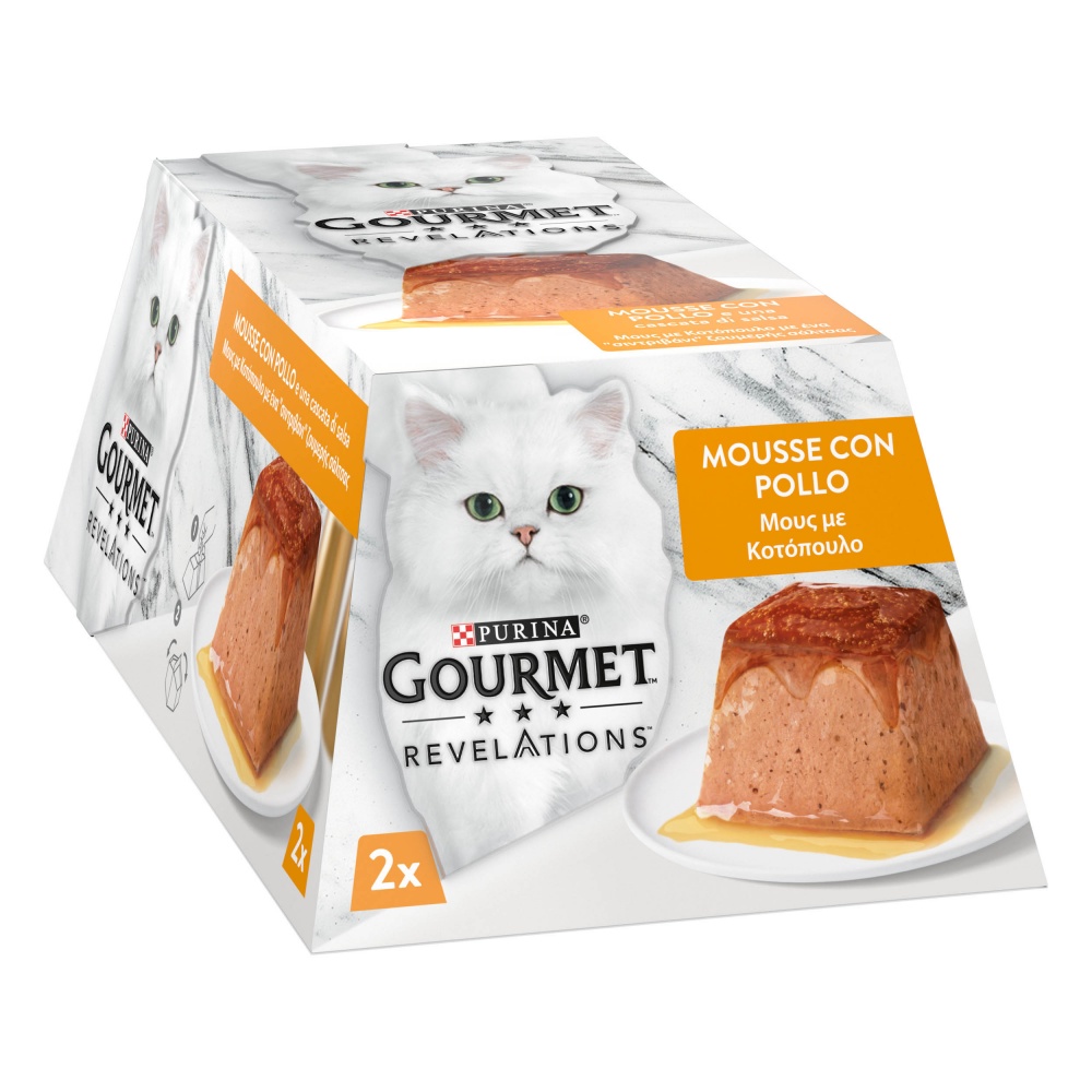 Корм вологий для котів Gourmet by Purina Revelations з куркою 2 x 57 г