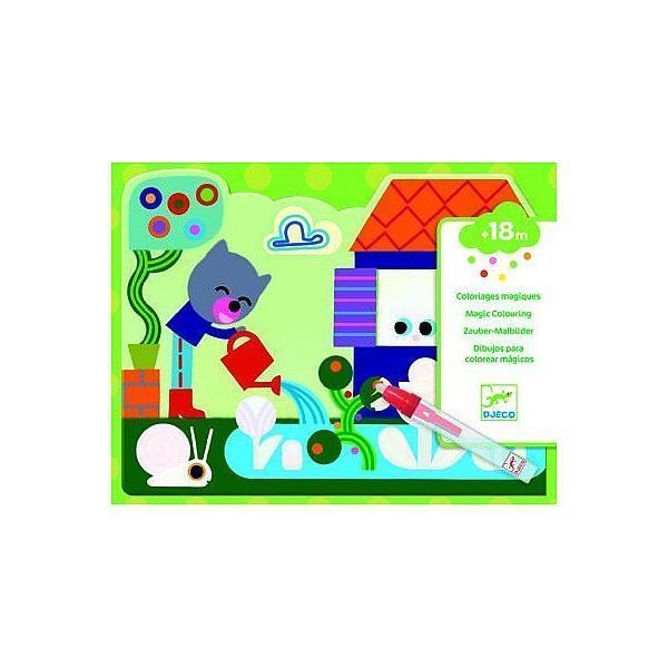 Набор для рисования водой Djeco Что спрятали в саду? DJ09063