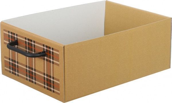 Комод картонний Miss Space Клітинка 2 відділення бежевий