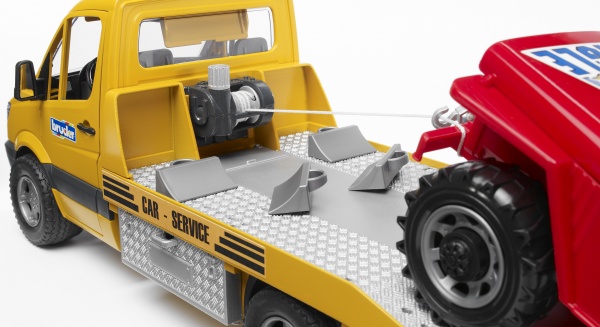 Набір машинок Bruder Мерседес Спрінтер евакуатор + джип 1:16 02535