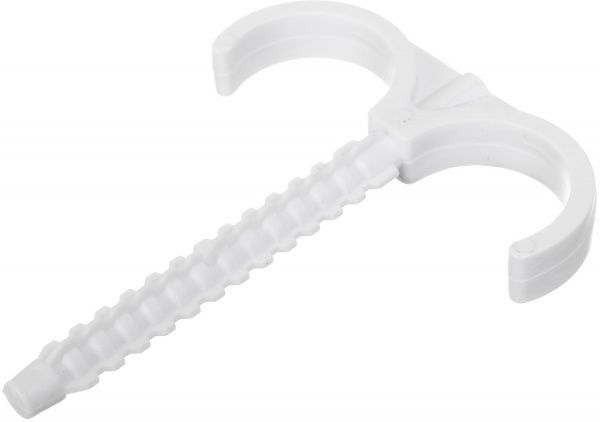 Кріплення для труб Water House гак подвійний білий