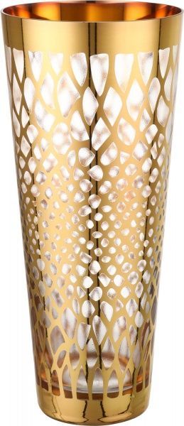 Ваза стеклянная золотая Snake 13,2х30 см Combi 52405959