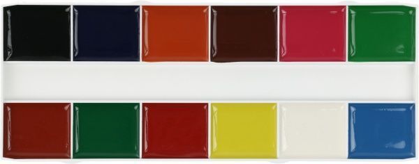 Акварель медовая Africa 12 кольорів E60109 Economix