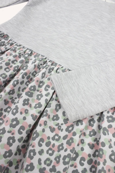 Платье Luna Kids р.128 серый с рисунком 