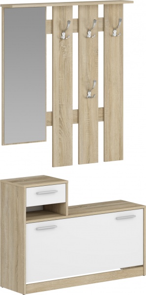 Передпокій Грейд Біллі 1649х290х1000 мм німфея альба/дуб сонома 