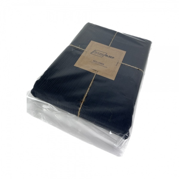 Простирадло Muslin Graphite 180x220 см графіт SoundSleep 