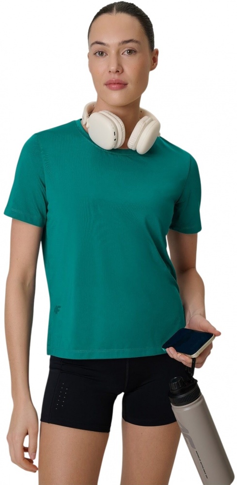 Футболка 4F TSHIRT FNK F1847 4FWSS26TFTSF1847-46S р.XS зеленый — фото 1