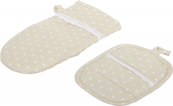 Прихватка-рукавиця Горох молочний Прованс 