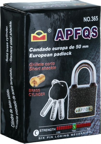 Замок навісний ч/с 50мм відкритий (амбарний)