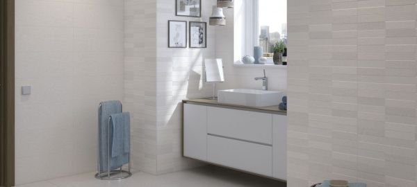 Плитка Cifre Limestone White Relieve 40x120 