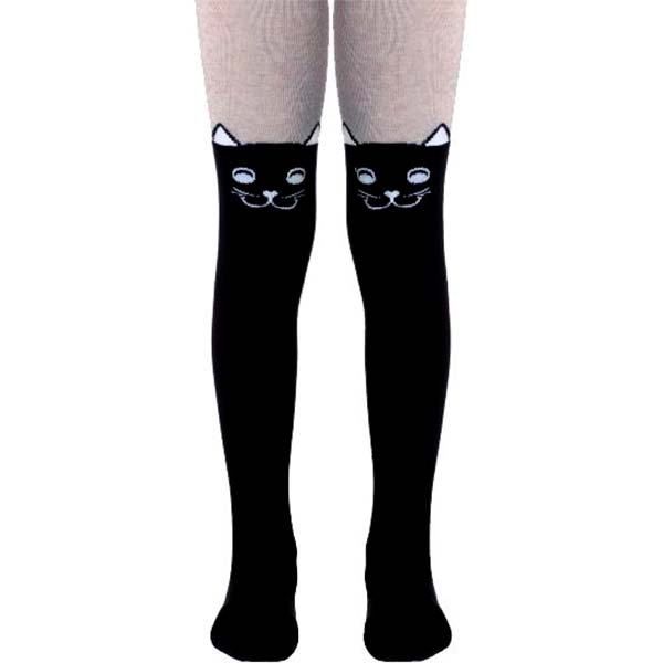 Колготки детские Conte-Kids TIP-TOP 466 р.116-122 черный с серым