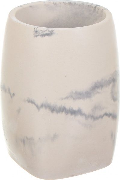 Ершик для унитаза Luna mountain белый с бежевой колбой