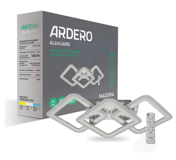 Люстра светодиодная ARDERO SMART MADEIRA белый AL6143ARD