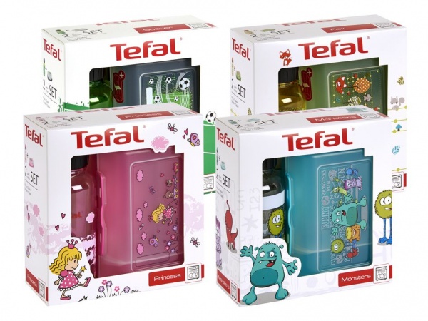 Ланч-бокс + пляшечка 400 мл Принцеса K3169114 Tefal