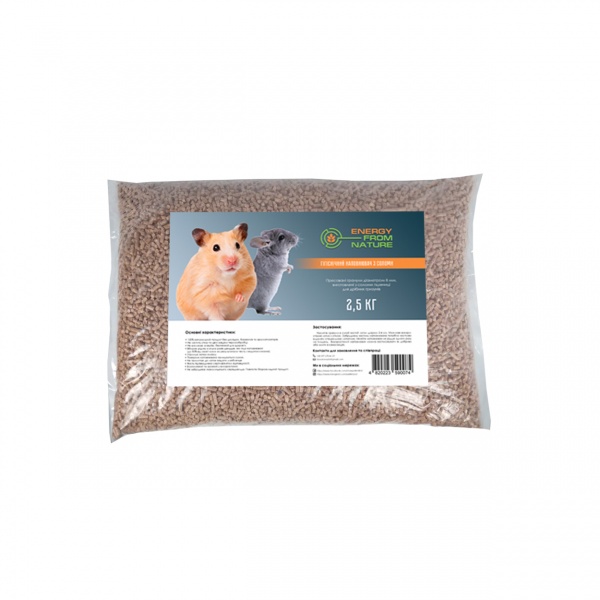 Наполнитель для кошачьего туалета Energy From Nature из соломы 2,5 кг 