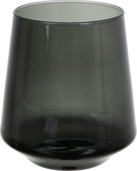 Ваза скляна Wrzesniak Glassworks Fin Grey 17-10546 20 см сірий 