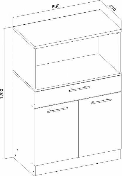 Буфет Грейд Натюр белый 