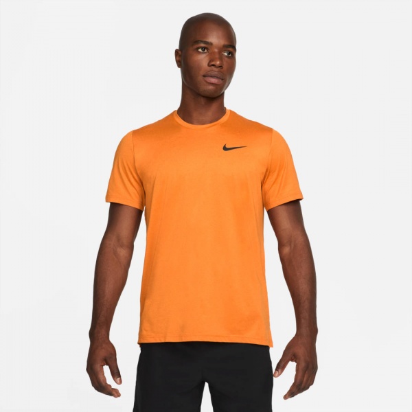 Футболка Nike M NP DF HPR DRY TOP SS CZ1181-886 р.XL оранжевый