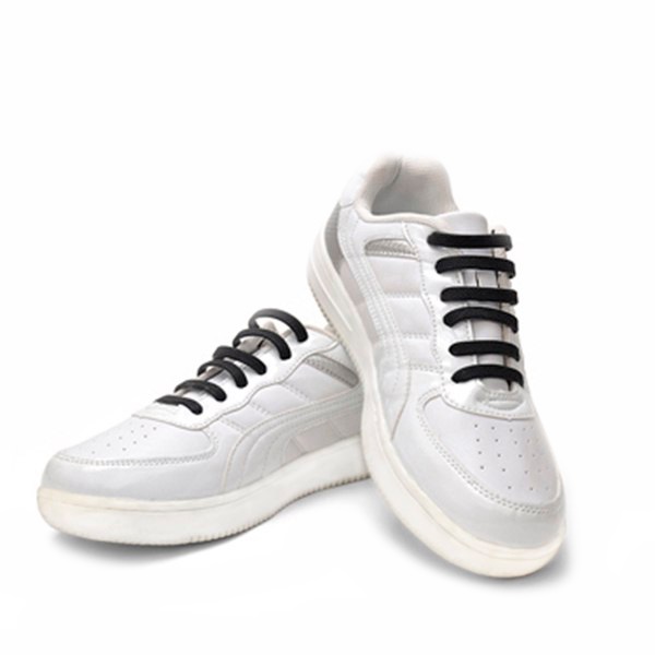 Шнурки силіконові AntiLaces Kids 38 мм 12 шт. чорний