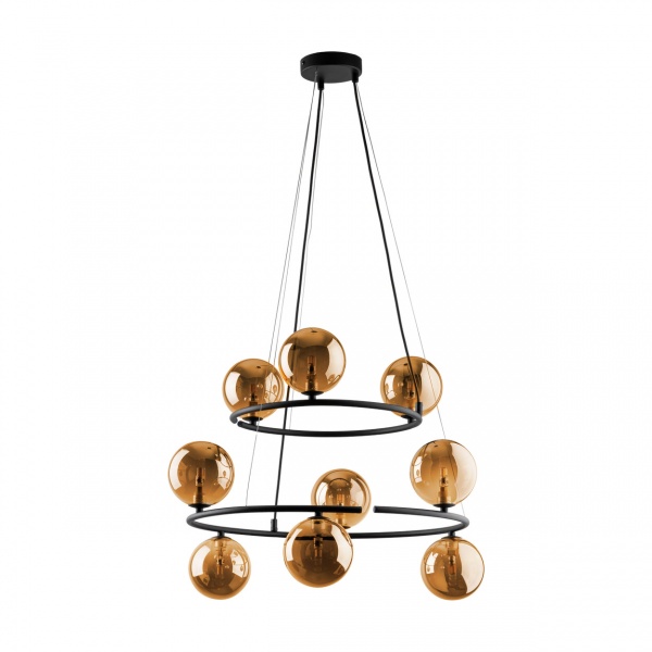 Люстра TK Lighting ANABELLE 6908 9xG9 бурштиновий 